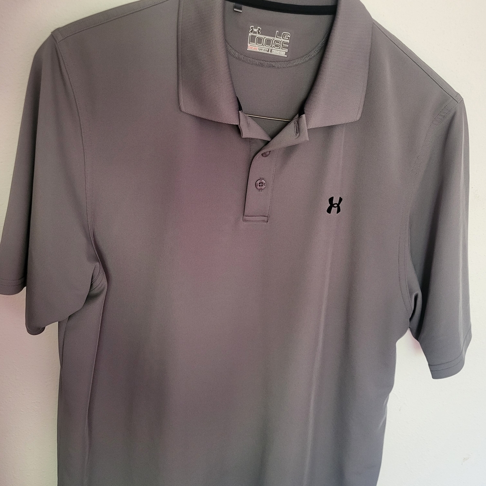 LG Men's Gray Polo Shirt